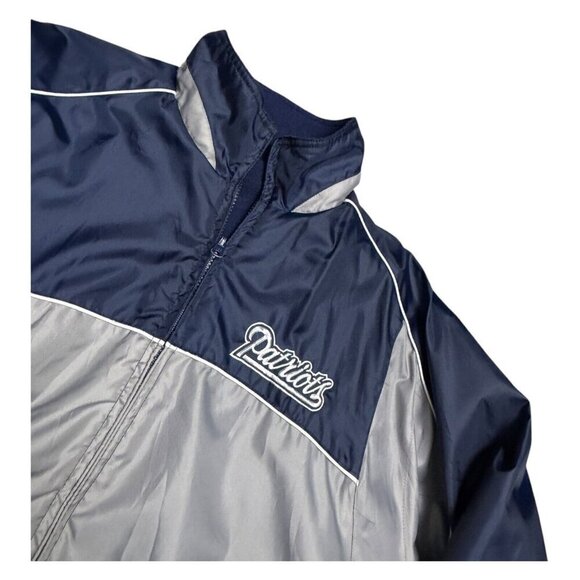 NEW ENGLAND PATRIOTS REVERSIBLE Fleece Waterproof NFL Football Jacket Mens Large - Picture 5 of 7